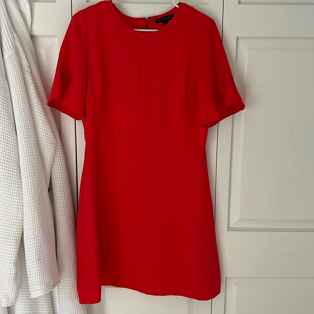 Banana Republic Vibrant Red Dress